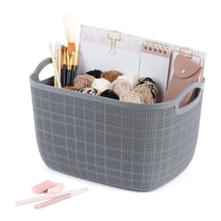 ) LIVIVO Plastic Storage Baskets - 25L (38X28.5X23.5CM