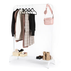LIVIVO Heavy Duty Clothes Rail Rack - WHITE