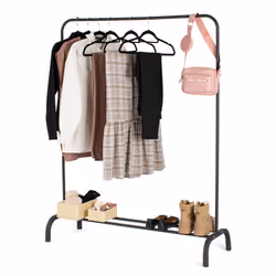 LIVIVO Heavy Duty Clothes Rail Rack - BLACK