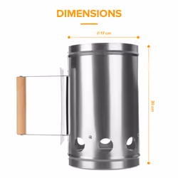 LIVIVO Quick-Start Barbecue Chimney Starter - Additional view 4