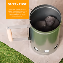 LIVIVO Quick-Start Barbecue Chimney Starter - Additional view 5