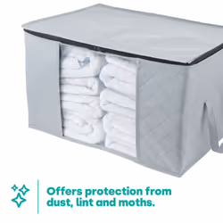 3PC Large Zipped Clothes Storage Bags - Additional view 3