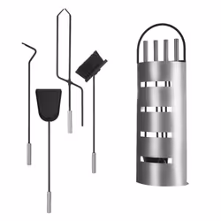 LIVIVO 5-Piece Fireplace Companion Tool Set