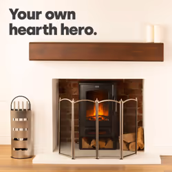 LIVIVO Metal 4/5 Panel Fire Screen - 4 PANELS