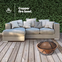 LIVIVO Outdoor Fire Pit BBQ Grill with Large Log Burner