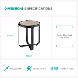 LIVIVO KORI Wooden Coffee Side Table - Additional view 4