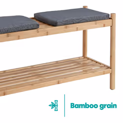 LIVIVO 2-Tier Shoe Rack Bench