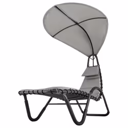 LIVIVO Sun Lounger Chair with Canopy - Garden Swing Hammock - Additional view 4
