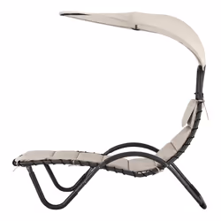 LIVIVO Sun Lounger Chair with Canopy - Garden Swing Hammock - Additional view 6