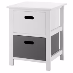 LIVIVO Wooden Storage Cabinet Unit Stand Cupboard Drawer Organiser Bedside Nightstand - 2 Drawer