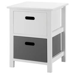 LIVIVO Wooden Storage Cabinet Unit Stand Cupboard Drawer Organiser Bedside Nightstand - 2 Drawer