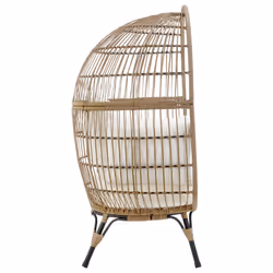 LIVIVO Rattan Cocoon Egg Chair