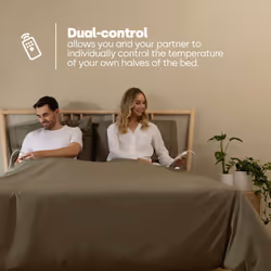 LIVIVO Electric Under Blanket with 3 Heat Settings, Single King Size - Large with Dual Controls