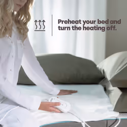 LIVIVO Electric Under Blanket with 3 Heat Settings, Single King Size - Large with Dual Controls - Additional view 4