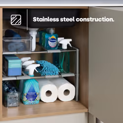 LIVIVO Adjustable Under Sink Shelf Storage Organiser