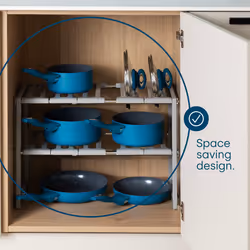 LIVIVO Adjustable Under Sink Shelf Storage Organiser