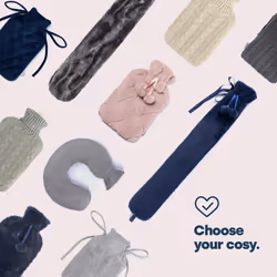 LIVIVO 2L Hot Water Bottle with a Faux Fur Fleece Cover - GREY - Additional view 7
