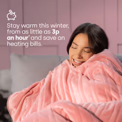 LIVIVO Heated Cosy Electric Blanket - Pink