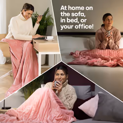 LIVIVO Heated Cosy Electric Blanket - Pink