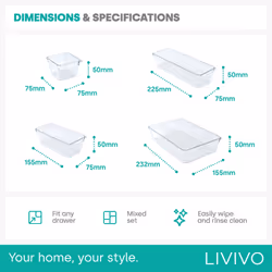 LIVIVO Drawer Storage Organiser - 9PCS - Additional view 4