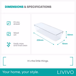 LIVIVO Drawer Storage Organiser - 4PCS LARGE - Additional view 4