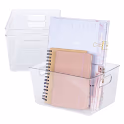 LIVIVO Clear 3Pc Fridge & Storage Organiser Set - LARGE