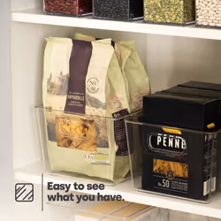 LIVIVO Clear 3Pc Fridge & Storage Organiser Set - LARGE