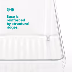 LIVIVO Fridge Storage Organiser Clear - Set of 2 - MEDIUM