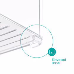 LIVIVO Fridge Storage Organiser Clear - Set of 2 - MEDIUM - Additional view 5
