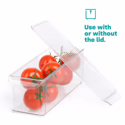 LIVIVO Fridge Storage Organiser Clear - Set of 2 - MEDIUM - Additional view 6