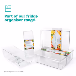 LIVIVO Fridge Storage Organiser Clear - Set of 2 - MEDIUM - Additional view 8