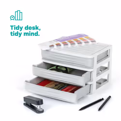 LIVIVO Desktop Makeup Storage Organiser - 3 DRAWER - Additional view 5