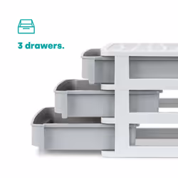 LIVIVO Desktop Makeup Storage Organiser - 3 DRAWER - Additional view 6