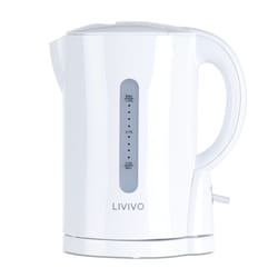 LIVIVO 1L Portable Cordless Travel Kettle - White