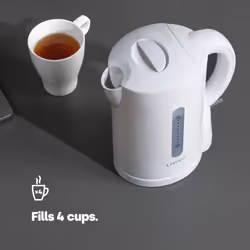 LIVIVO 1L Portable Cordless Travel Kettle - White