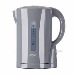 LIVIVO 1L Portable Cordless Travel Kettle - Grey