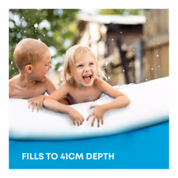 SPLASH! AquaRing Inflatable Round Pool - Lightweight, Durable, Easy Inflation & Drainage - 10ft
