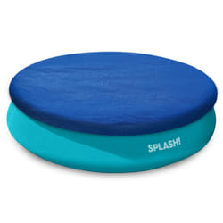 SPLASH! AquaRing Fast Set Swimming Pool Cover - Round Paddling Pool Protection - 8ft