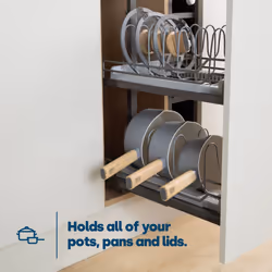 LIVIVO Extendable Pan Lid Holder