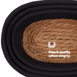 LIVIVO Tulla Seagrass Storage Basket Set - Charcoal - Additional view 5