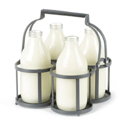 LIVIVO Metal 4 Milk Bottle Holder