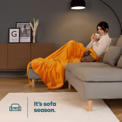 LIVIVO Soft Flannel Fleece Blanket - Warm Microfiber Throw - SINGLE, OCHRE