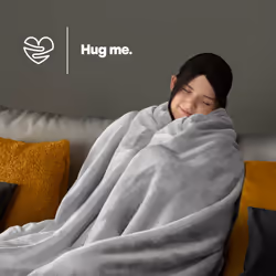 LIVIVO Soft Flannel Fleece Blanket - Warm Microfiber Throw - SINGLE, MISTY GREY