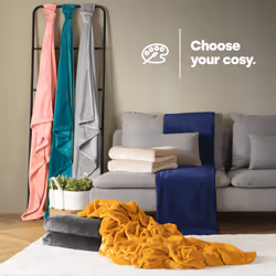 LIVIVO Soft Flannel Fleece Blanket - Warm Microfiber Throw - DOUBLE, OCHRE - Additional view 6