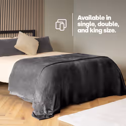 LIVIVO Soft Flannel Fleece Blanket - Warm Microfiber Throw - KING, OCEAN - Additional view 4