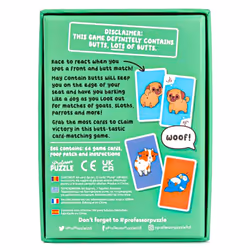 Professor Puzzle | May Contain Butts | Card Game | Ages 6+ | 2-6 Players | 15 Minutes Playing Time