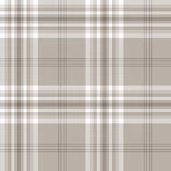 Mushroom White Taupe Check Wallpaper Country Tartan Plaid