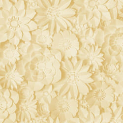 3D Effect Floral Wallpaper Flowers Yellow Mustard Washable Fine Decor Dimensions