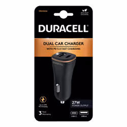 Duracell DR6026A mobile device charger Mobile phone Black Cigar lighter Auto - Additional view 2