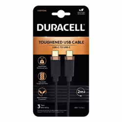 Duracell USB7034A USB cable USB 3.2 Gen 1 (3.1 Gen 1) 2 m USB C 5 Gbit/s 65 W Black - Additional view 2
